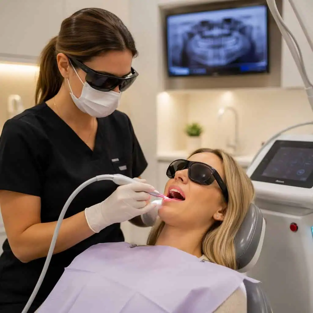 Comfortable laser gum treatment at The Harmony Dental Group in Norwalk, CT