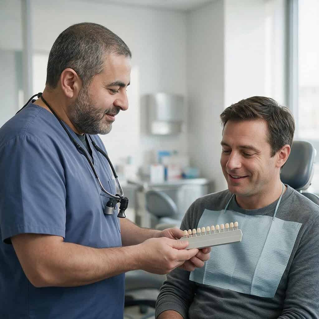 Cosmetic dentistry consultation with Dr. Richard Malek in Norwalk, CT